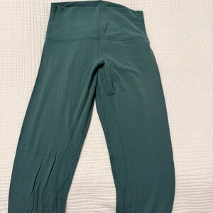 Lululemon Align Crop 21" - Green Smoke Size 6